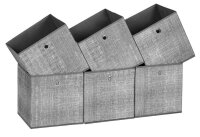 SONGMICS Aufbewahrungsboxen grau 30,0 x 30,0 x 30,0 cm, 1 St.
