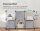 SONGMICS Aufbewahrungsboxen grau 30,0 x 30,0 x 30,0 cm, 1 St.