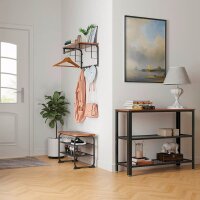 VASAGLE Schuhregal braun, schwarz 66,0 x 30,0 x 45,0 cm