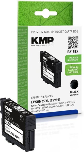 KMP E218BX schwarz Druckerpatrone kompatibel zu EPSON T2991XL