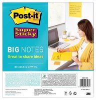Post-it® Super Sticky Big Notes Jumbo-Haftnotizen...