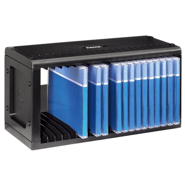 hama 20er CD-/DVD-Regal CD-Rack 20 schwarz, 1 St.