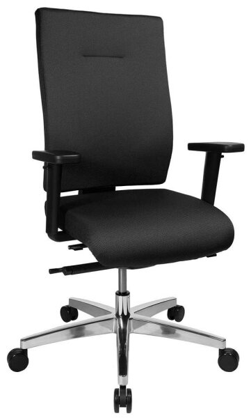 Topstar Bürostuhl Sitness 70, PS79BH W50 Stoff schwarz, Gestell alu