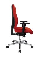 Topstar Bürostuhl Sitness 70, PS79BH W51 Stoff rot, Gestell alu