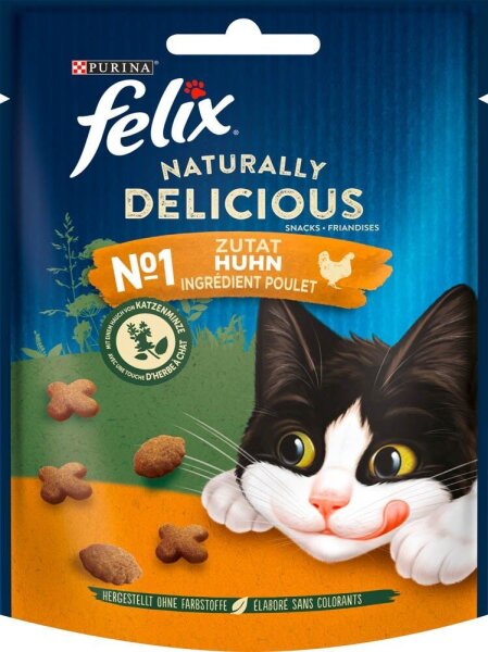 felix® Katzen-Leckerli Naturally Delicious Huhn mit Katzenminze 50,0 g