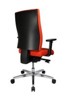 Topstar Bürostuhl Sitness 70, PS79BH W54 Stoff orange, Gestell alu