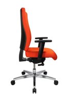 Topstar Bürostuhl Sitness 70, PS79BH W54 Stoff orange, Gestell alu