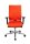 Topstar Bürostuhl Sitness 70, PS79BH W54 Stoff orange, Gestell alu