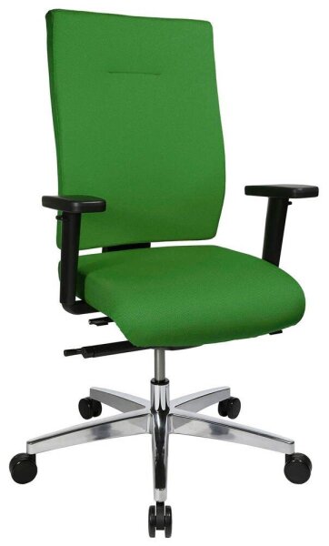 Topstar Bürostuhl Sitness 70, PS79BH W55 Stoff grün, Gestell alu