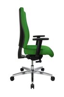 Topstar Bürostuhl Sitness 70, PS79BH W55 Stoff grün, Gestell alu
