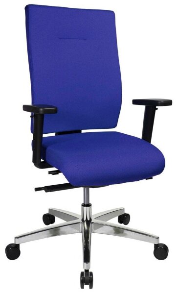 Topstar Bürostuhl Sitness 70, PS79BH W56 Stoff blau, Gestell alu