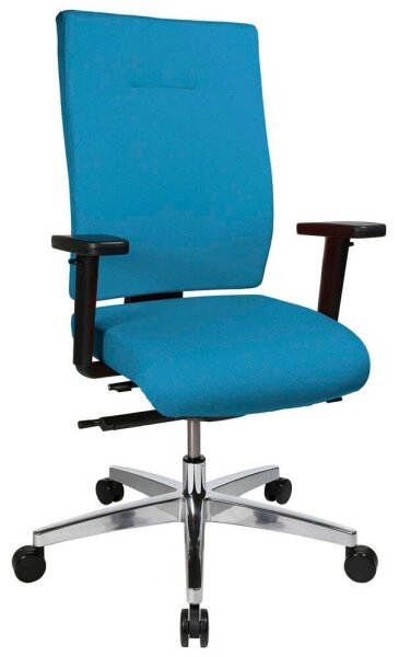 Topstar Bürostuhl Sitness 70, PS79BH W58 Stoff blau, Gestell alu