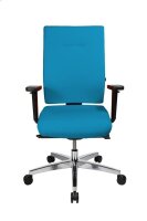 Topstar Bürostuhl Sitness 70, PS79BH W58 Stoff blau, Gestell alu
