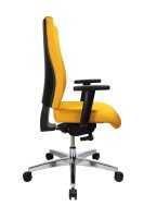 Topstar Bürostuhl Sitness 70, PS79BH W59 Stoff gelb, Gestell alu