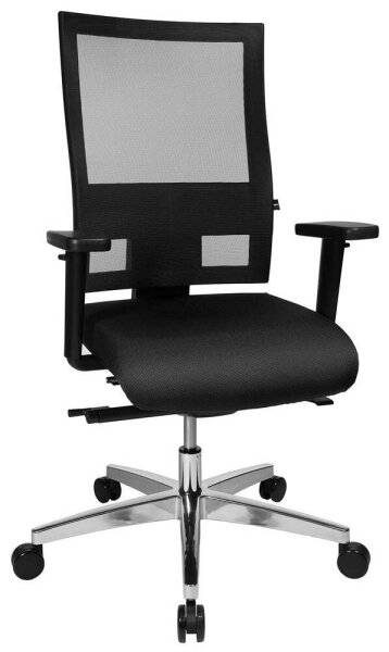 Topstar Bürostuhl Sitness 60, PS69BH W50 Stoff schwarz, Gestell alu