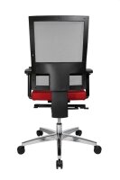 Topstar Bürostuhl Sitness 60, PS69BH W51 Stoff rot, Gestell alu