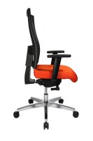 Topstar Bürostuhl Sitness 60, PS69BH W54 Stoff orange, Gestell alu
