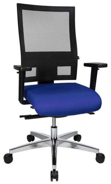 Topstar Bürostuhl Sitness 60, PS69BH W56 Stoff blau, Gestell alu