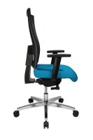 Topstar Bürostuhl Sitness 60, PS69BH W58 Stoff blau, Gestell alu