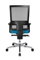Topstar Bürostuhl Sitness 60, PS69BH W58 Stoff blau, Gestell alu