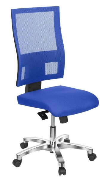 Topstar Bürostuhl Nito, PRONETSYT38 Stoff blau, Gestell alu