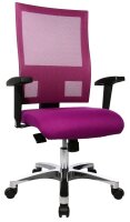 Topstar Bürostuhl Nito, PRONETSYT33 Stoff lila, Gestell alu