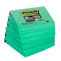 Post-it® Super Sticky Notes Haftnotizen extrastark 6546SA grün, 6 Blöcke