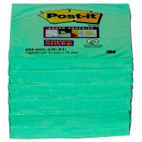 Post-it® Super Sticky Notes Haftnotizen extrastark 6546SA grün, 6 Blöcke