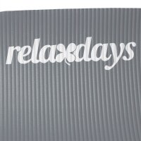relaxdays Yogamatte grau 60,0 x 180,0 x 1,0 cm