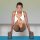 relaxdays Yogamatte blau 60,0 x 180,0 x 1,0 cm
