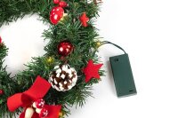 Idena Weihnachtskranz LED Dekoleuchte grün
