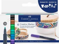 FABER-CASTELL Fairy forest Lackmarker farbsortiert 1,5 mm, 6 St.