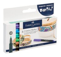 FABER-CASTELL Fairy forest Lackmarker farbsortiert 1,5 mm, 6 St.