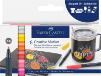 FABER-CASTELL Summer breeze Lackmarker farbsortiert 1,5...