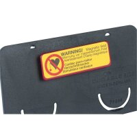 25 DURABLE Clip-Card Namensschilder mit Magnet 7,5 x 4,0 cm