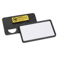 25 DURABLE Clip-Card Namensschilder mit Magnet 7,5 x 4,0 cm