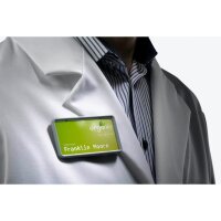 25 DURABLE Clip-Card Namensschilder mit Magnet 7,5 x 4,0 cm