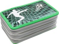 EBERHARD FABER Federmäppchen befüllt Fußball Motiv 36-teilig, 18,8 x 11,0 cm