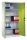 CP Stahlschrank C 2000 Acurado 9280-000 S10953 lichtgrau, clowngrün 4 Fachböden 93,0 x 50,0 x 195,0 cm, aufgebaut, 1 St.