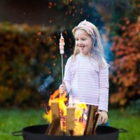 relaxdays Feuerschale schwarz 60,0 cm