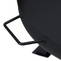 relaxdays Feuerschale schwarz 60,0 cm