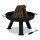 relaxdays Feuerschale schwarz 60,0 cm