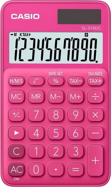 CASIO SL-310UC Taschenrechner pink