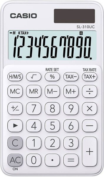 CASIO SL-310UC Taschenrechner weiß