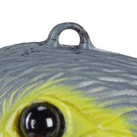 relaxdays Vogelschreck Falke sitzend grau 17,0 x 19,0 x 40,5 cm