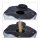 relaxdays Vogelschreck Falke sitzend grau 17,0 x 19,0 x 40,5 cm