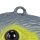 relaxdays Vogelschreck Falke sitzend grau 17,0 x 19,0 x 40,5 cm