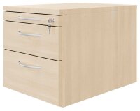 fm Rollcontainer akazie 3 Auszüge 43,4 x 60,0 x 40,0 cm