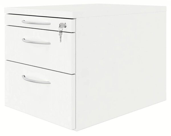 fm Rollcontainer weiß 3 Auszüge 43,4 x 60,0 x 40,0 cm