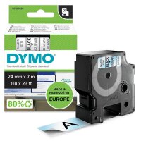 DYMO Schriftband D1 53710 S0720920, 24 mm, schwarz auf...